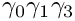 $\gamma_0\gamma_1\gamma_3$